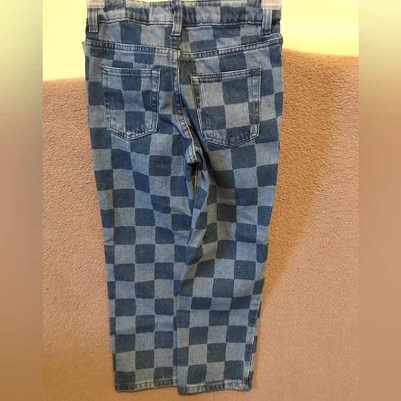 NWT H&M Girls Patchwork Jeans - Picture 2 of 3